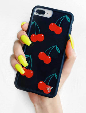 Cherry iPhone 6/7/8 Plus Case | Black