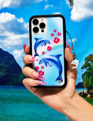 wildflower dolphin love iphone 13pro