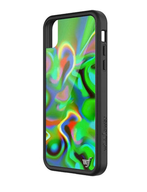 Jaded London Trippy Green iPhone X/Xs Case.