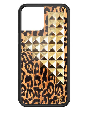 wildflower leopard love stud iphone 12promax