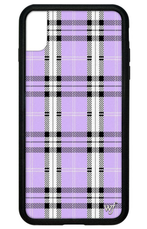 Plaid iPhone Xs Max Case | Lavender