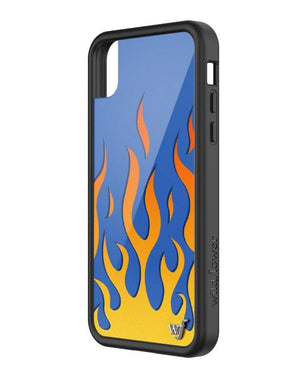 Flames iPhone Xr Case | Blue