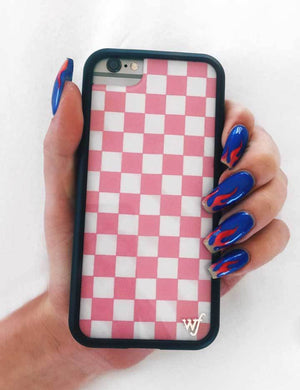 Pink Checkers iPhone Xs Max Case