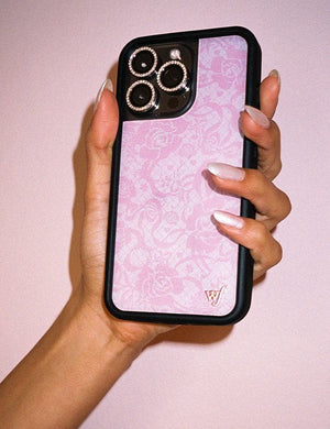 wildflower pink lace iphone 13promax