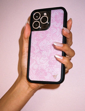 wildflower pink lace iphone 13pro