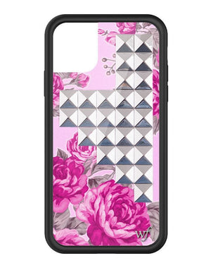 wildflower pink floral stud iphone 11pro 