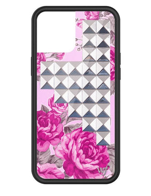 wildflower pink floral stud iphone 12promax 