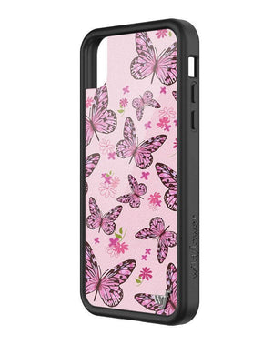 Wildflower Pink Butterfly iPhone XR Case