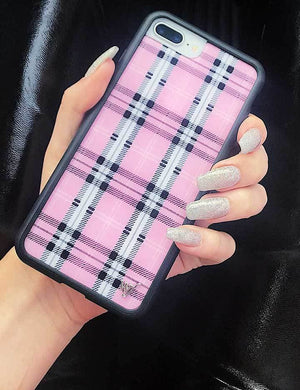Plaid iPhone 6/7/8 Plus Case | Pink