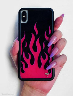 Red Flames iPhone Xs Max Case