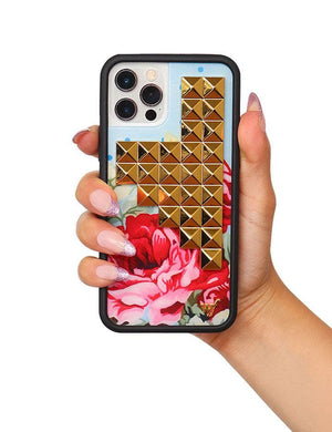 wildflower blue floral stud iphone 11