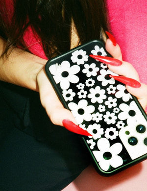 Bloom - Black and White iPhone 12/12 Pro Case