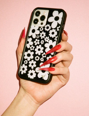 Bloom - Black and White iPhone 12/12 Pro Case