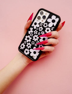 Bloom - Black and White iPhone 12/12 Pro Case