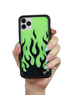 Flames iPhone 11 Pro Case | Neon