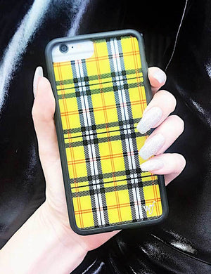 Plaid iPhone SE/6/7/8 Case | Yellow