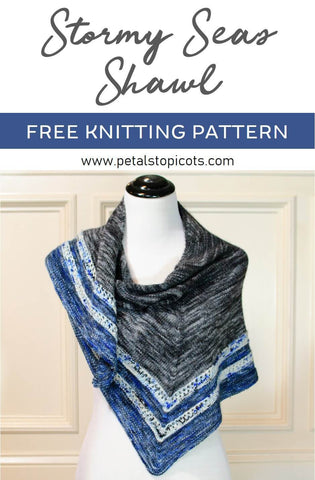 Stormy Seas Free Shawl Knitting Pattern
