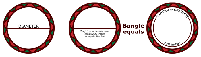 Bangle Size Chart, Bangle Diameter Measurement