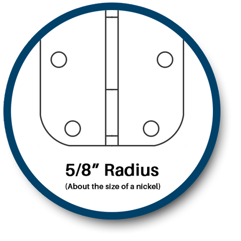 5/8 radius safety hinge