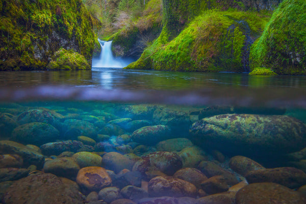 Punchbowl falls oregon by Lijah Hanley. 