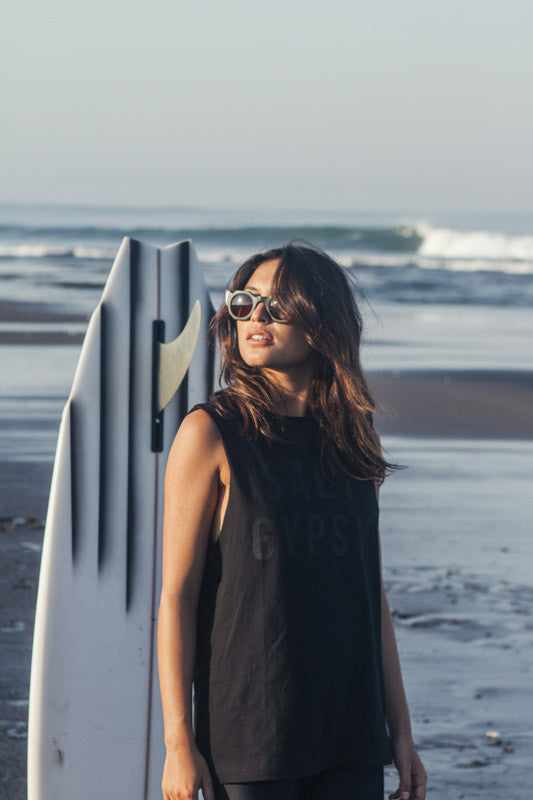 Julia Sullivan shot by Cait Miers for Salt Gypsy sustainable surfwear