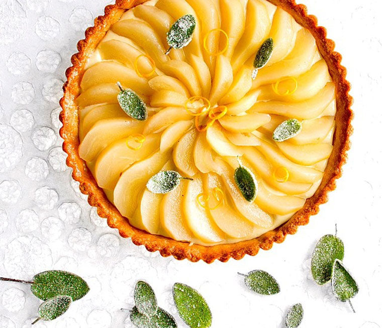 Click & Grow Guide To Beer And Food Pairing: Sage Custard And Pear Tart With Caramelised Sage by Louise Aaronson