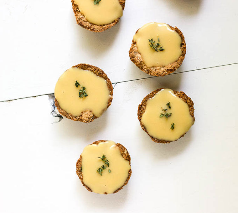 Click & Grow Guide To Beer and Food Pairing: Lemon Tartlets with Thyme by Salted Plains