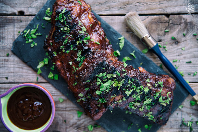 Click & Grow Guide To Beer And Food Pairing: Spicy Barbecue Ribs With Fresh Herbs Recipe from Paleo Leap