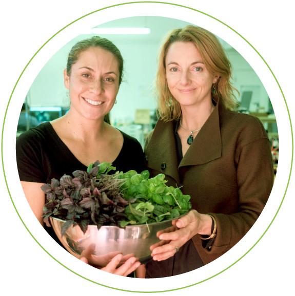 Singularity University researchers harvesting Click & Grow produce