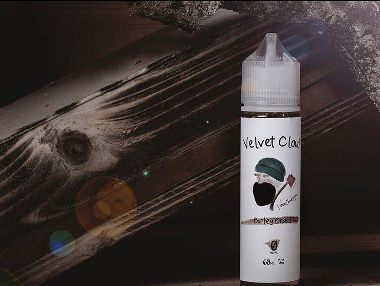 an image of a bottle of Velvet Cloud Burely Beard e-liquid