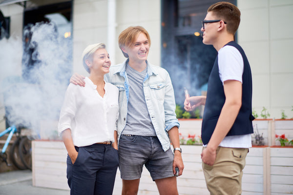 vaping on the street