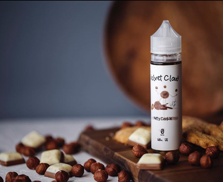 an image of Velvet Cloud's Nutty Cookie e-liquid flavor