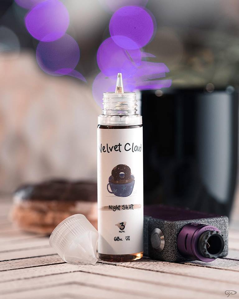 Velvet Cloud Night Shift dessert-flavored e-liquid