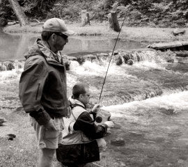 Rick with Orvis instructor Keith