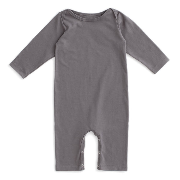 Long-Sleeve Romper - Solid Charcoal