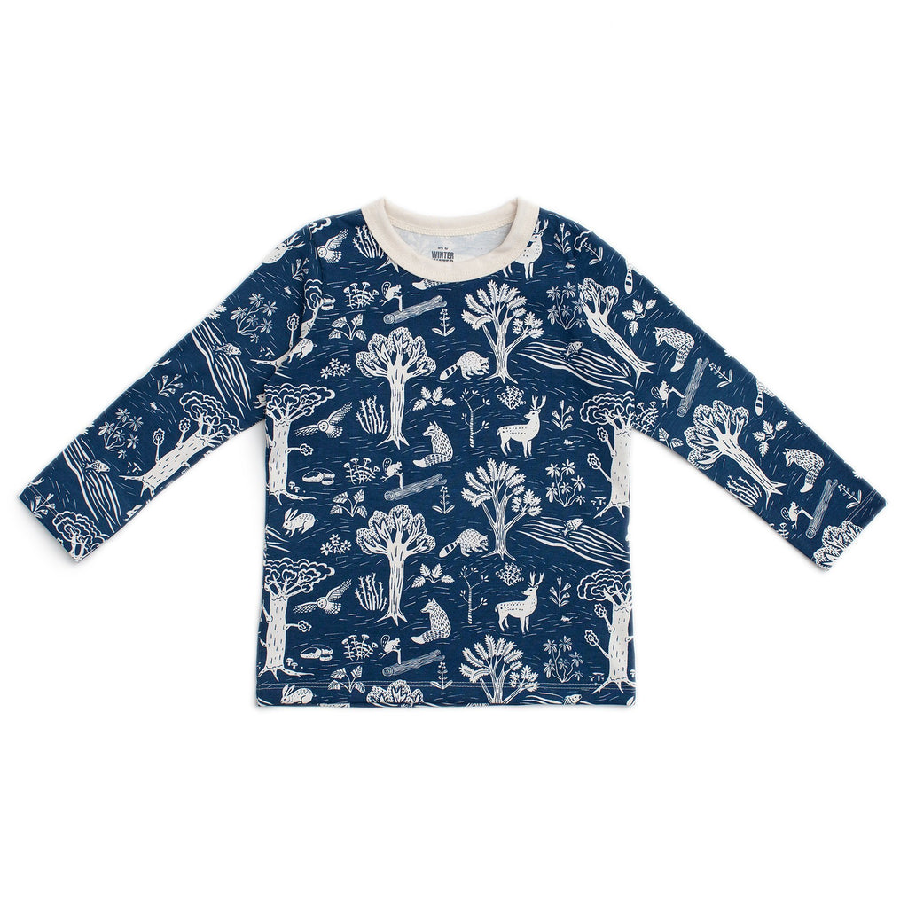 Long-Sleeve Tee - In The Forest Navy