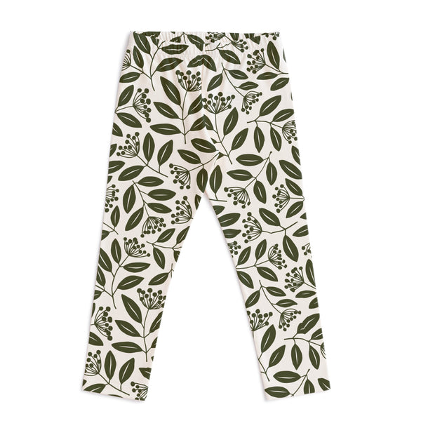 Leggings - Elderberries Dark Green