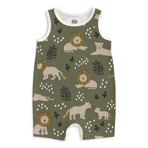 Tank Top Romper - Lions Forest Green