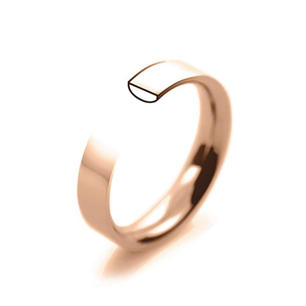 flat rose gold ring