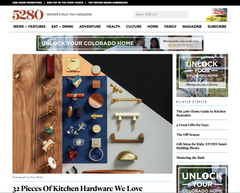 5280 Denver Magazine Kitchen Hardware We Love Leather Drawer Pulls