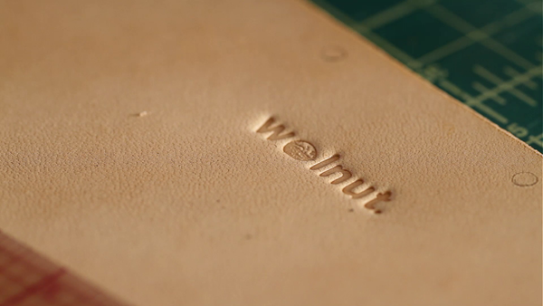 American Vegetable-Tanned Leather Debossed by Walnut Studiolo