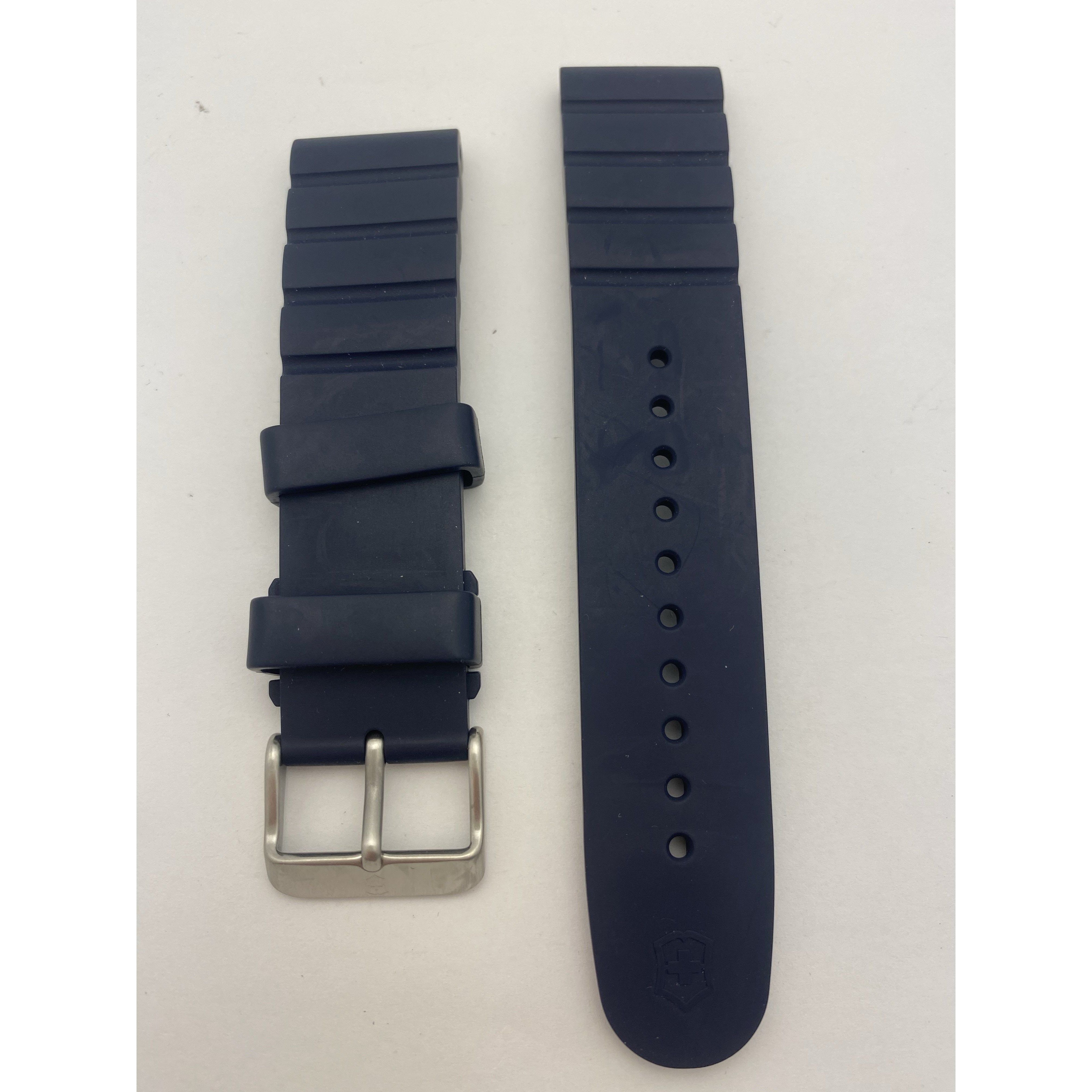 Victorinox Swiss Army Men's Navy Blue Rubber Watch Strap