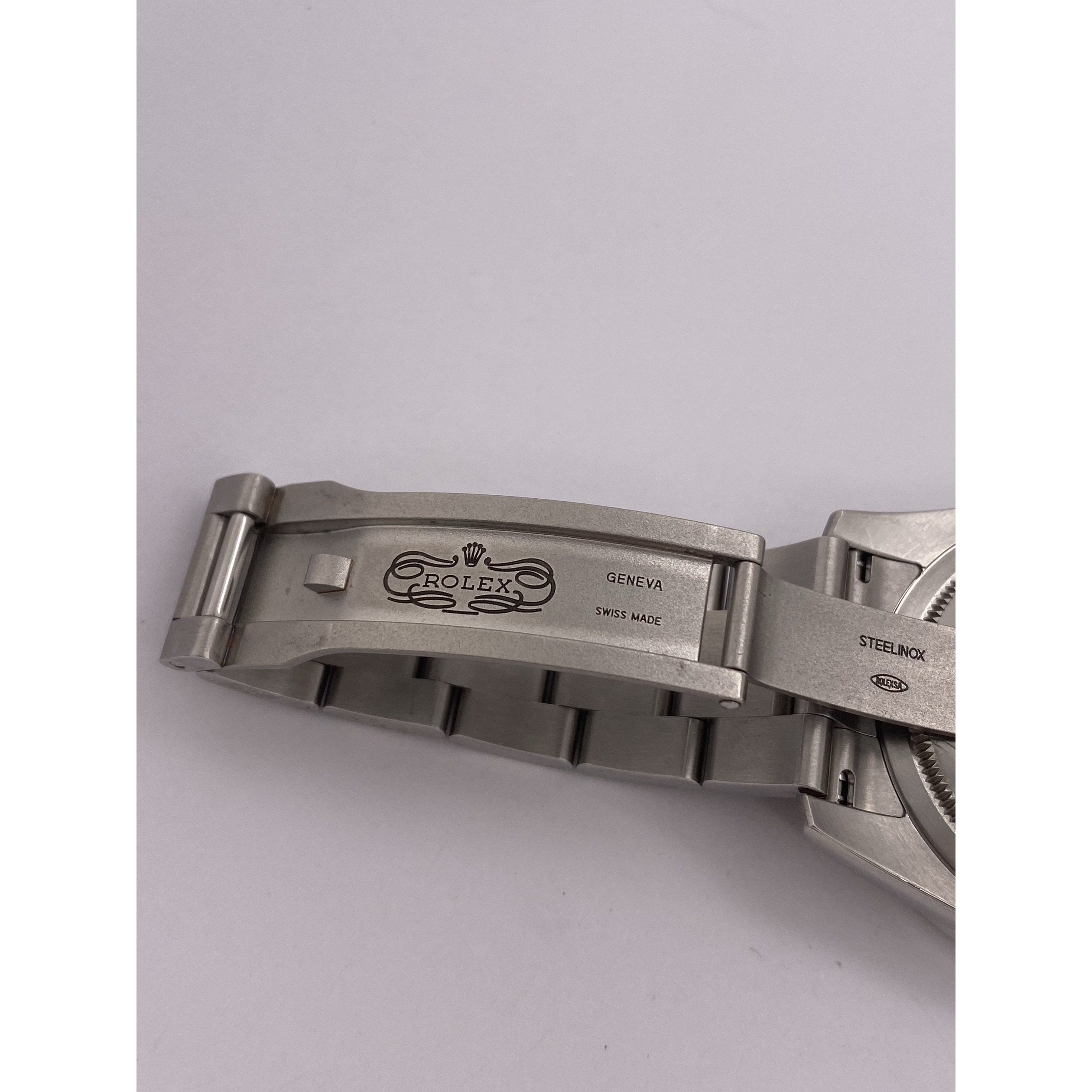 Rolex Men's Oyster Perpetual 36MM Silver Dial Diamond Bezel 2.20CT. Silver Oyster Bracelet Watch