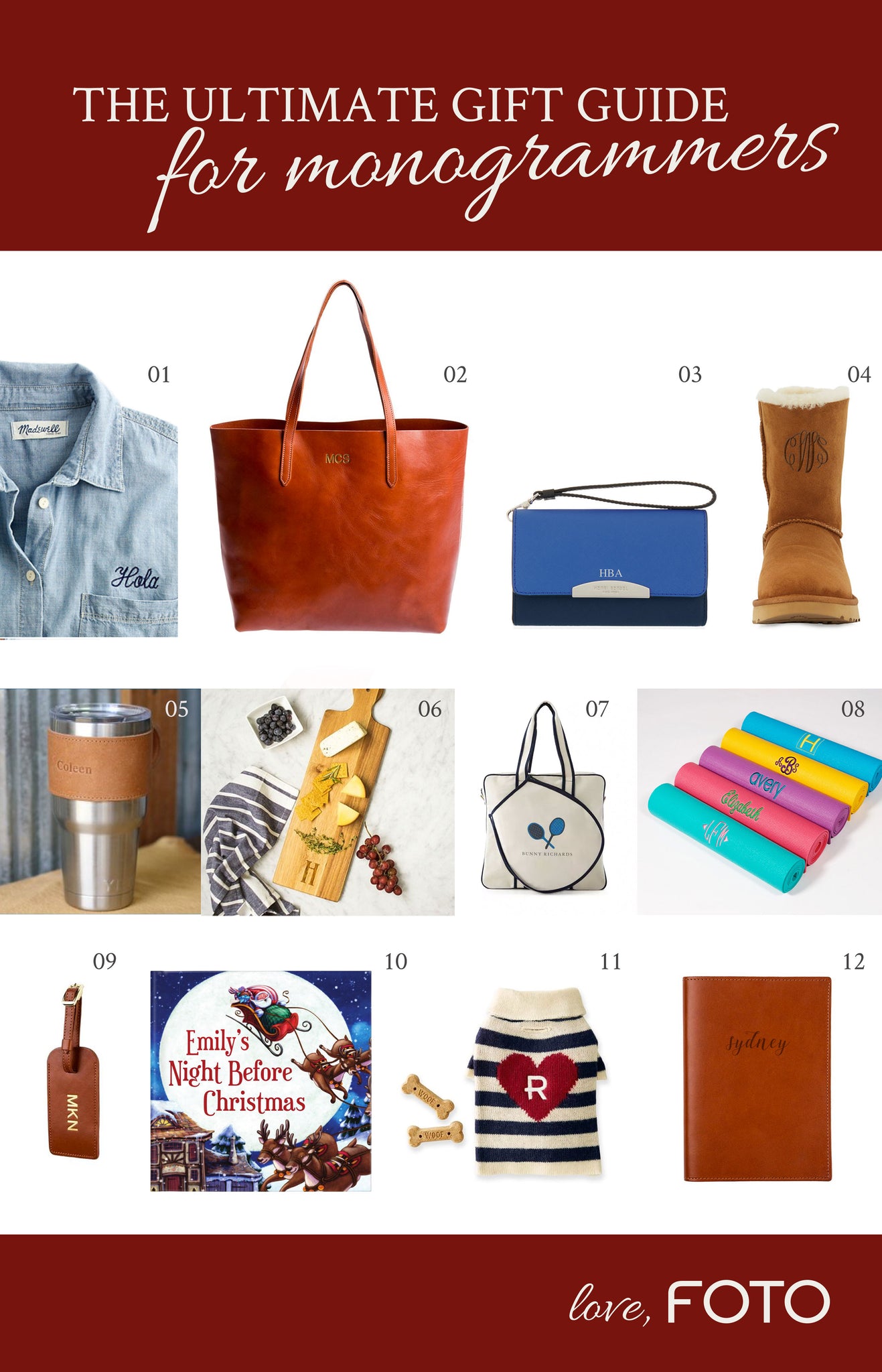 Ultimate Gift Guide for Monogrammers | FOTO Blog