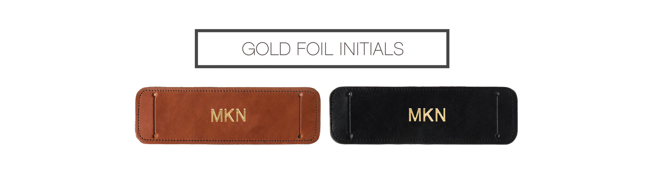 Fotostrap Gold Foil Initial Personalization Option