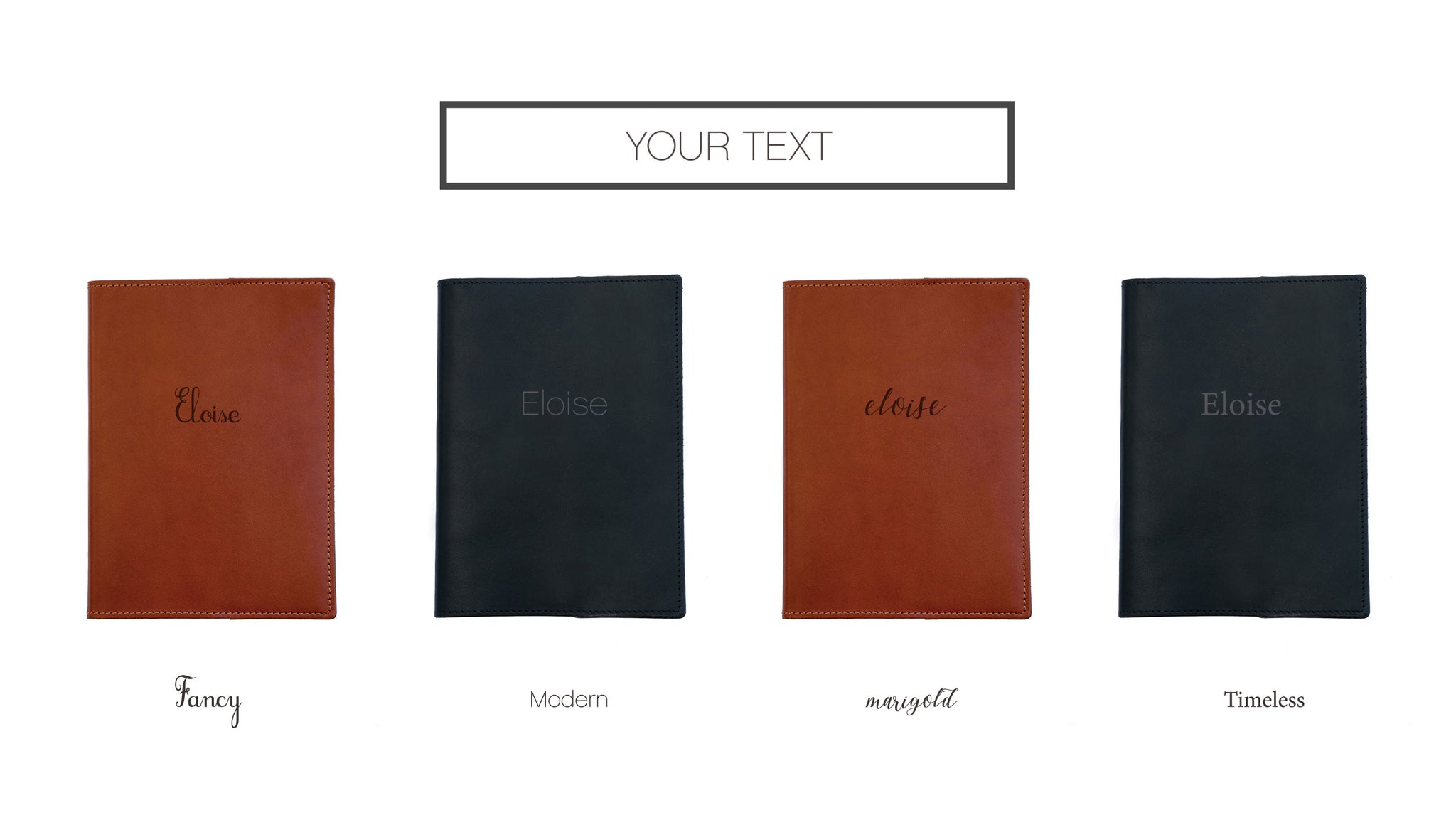 Journal Text Personalization Options
