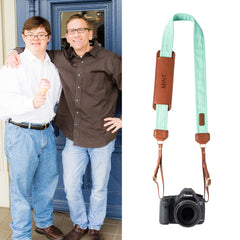 The Mint Fotostrap is named in honor of Howdy Homemade , from the Fotolanthropy story "Howdy". You can visit www.Fotolanthropy.com to watch "Howdy", and more inspiring true stories of everyday heroes.