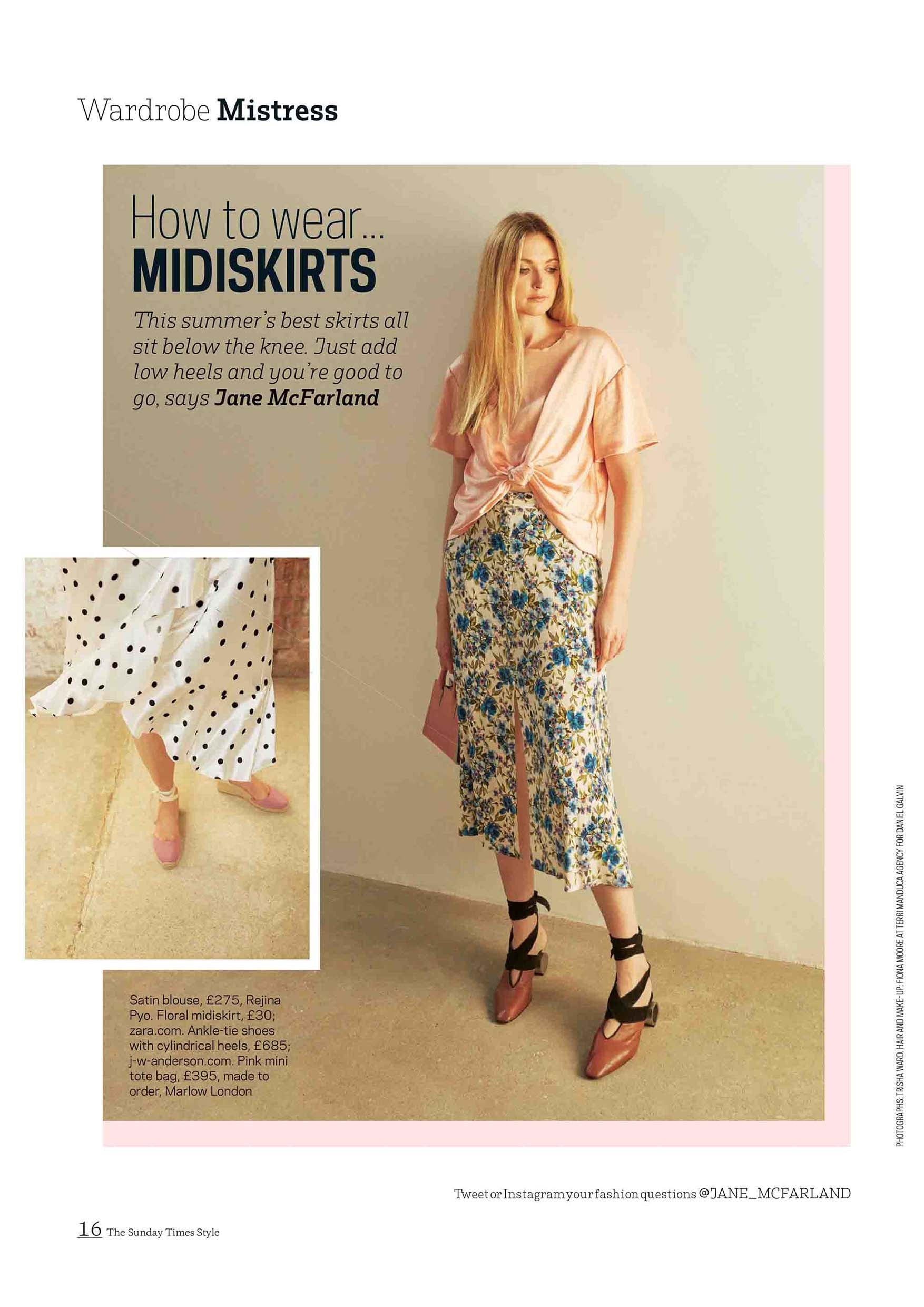 The Sunday Times Style Magazine Pink Mini Tote