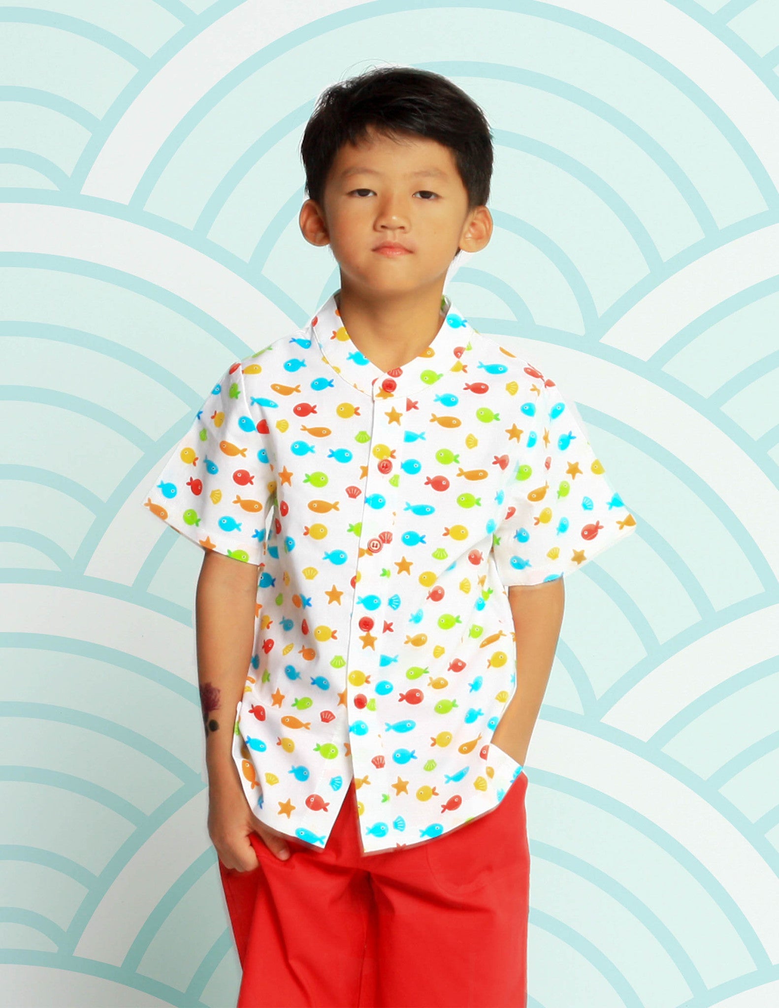Sea Life in Harmony Ladies Cheongsam