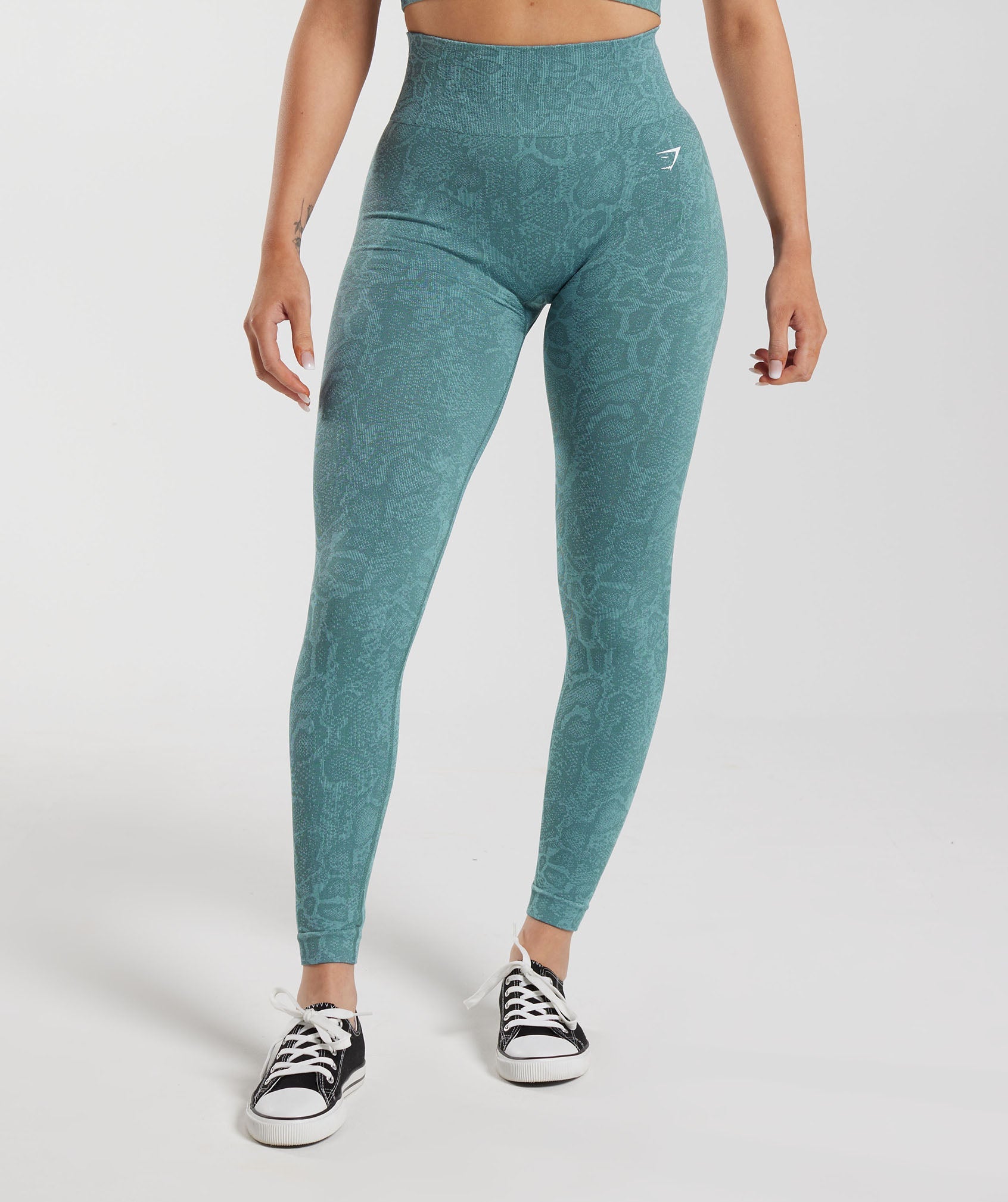 Gymshark Adapt Animal Seamless Leggings - Reef, Black